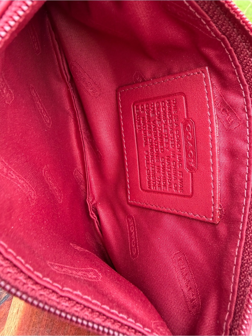 Vintage COACH Skinny Case Red Leather 6990 - Picture 7 of 15